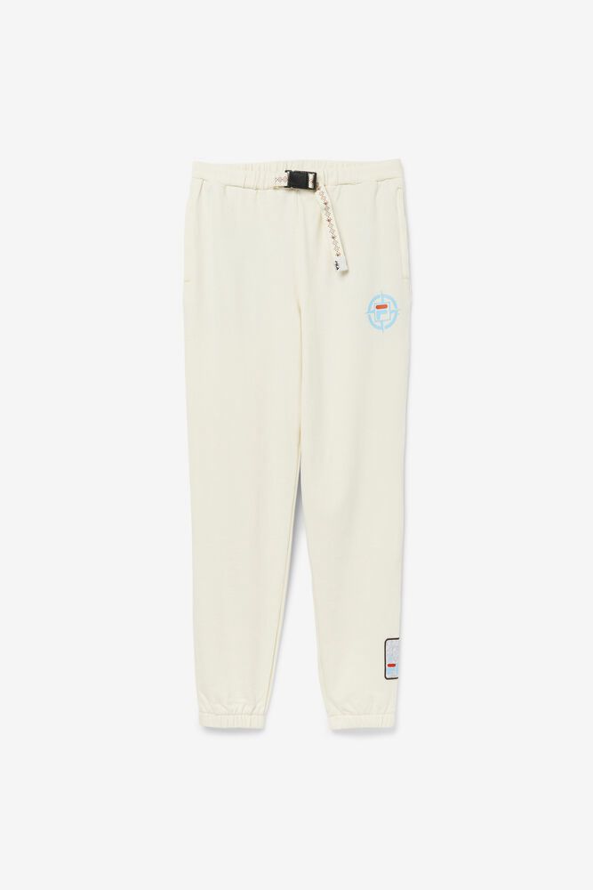 Pantaloni Fila Barbati Albi Basecamp NQRP-69428